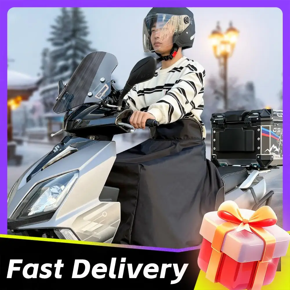 

Универсальный утепленный фартук-накидка для защиты ног, водонепроницаемый чехол для мотоциклов, ветрозащитное одеяло для коленей для скутеров, электромобилей, мотоциклов