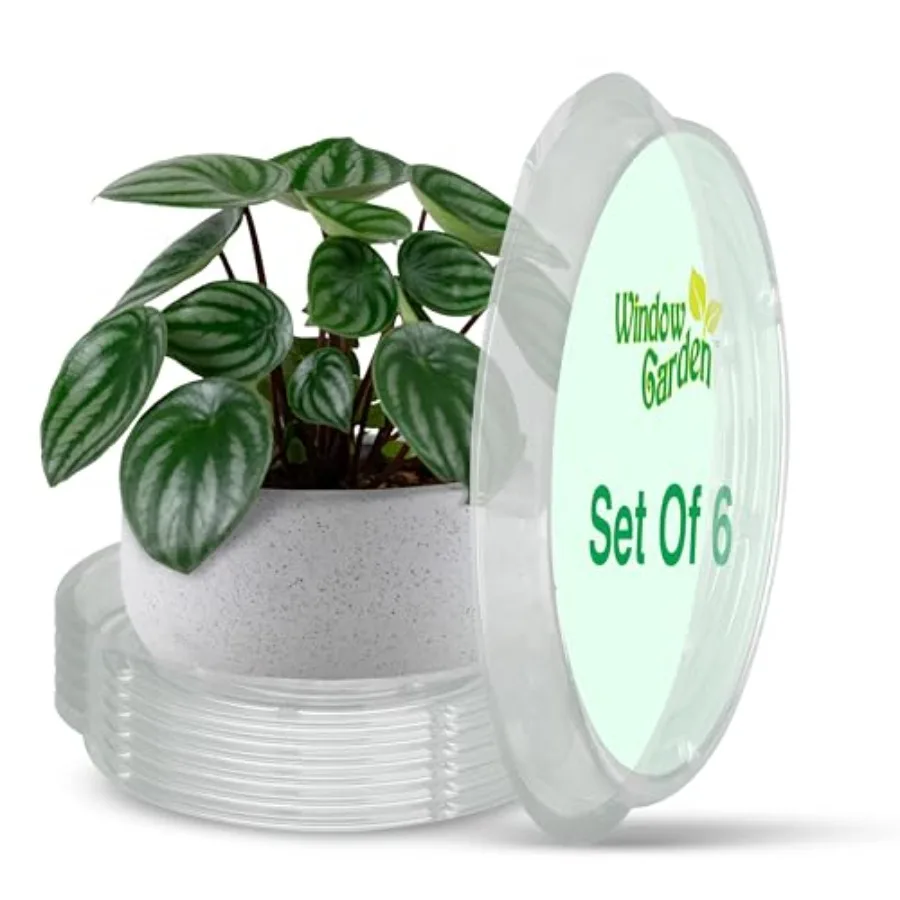 

Оконный сад 12, блюдце для растений, пластиковые подносы для растений для использования в помещении и на открытом воздухе, прозрачный цветочный горшок, подносы для капель, дренажное основание, поднос для воды f