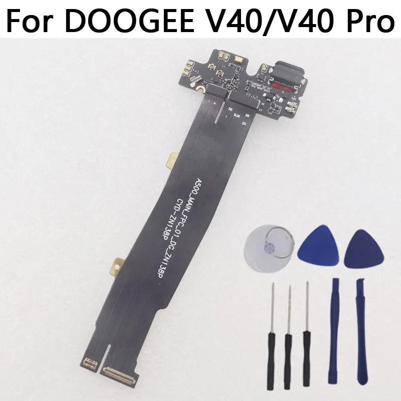 

Оригинальная USB-плата DOOGEE V40 Pro V40, базовая плата порта зарядки с основным подключением FPC, гибкий кабель для материнской платы FPC для DOOGEE V40
