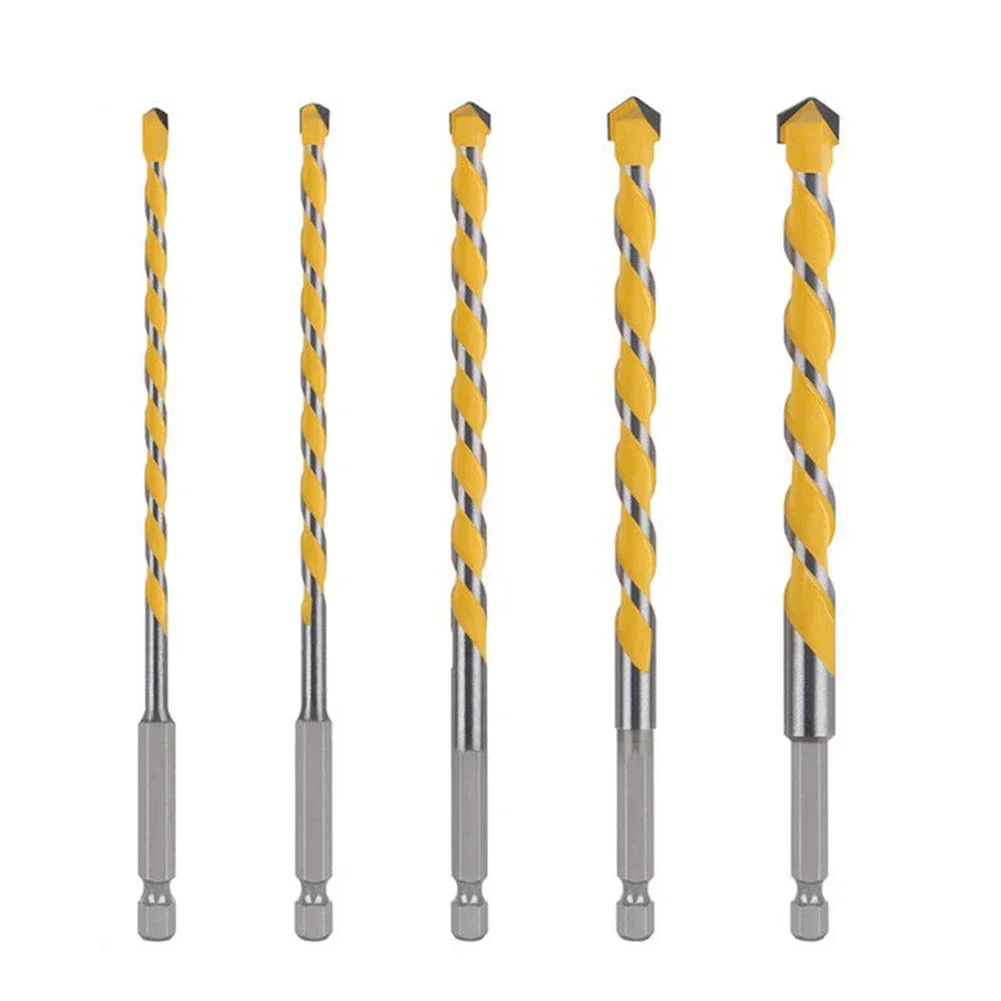1/4 "codolo esagonale 160mm punta da trapano in carburo di tungsteno 5/6/8/10/12mm per piastrelle in granito ceramico in cemento masonario pietra legno plastica