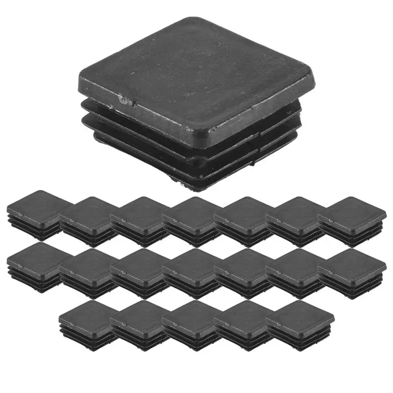 

ABGR-20 шт. пластиковые заглушки-вставки для труб, квадратные, 25 мм x 25 мм