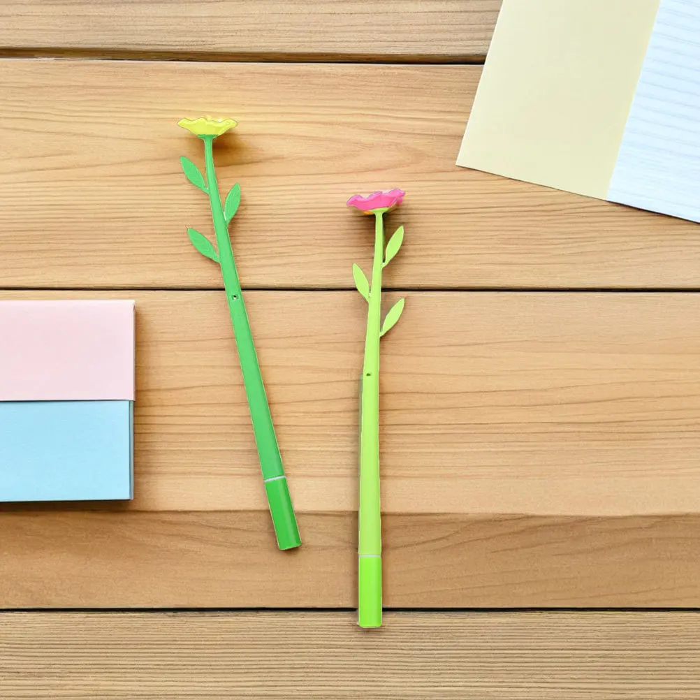 

50 шт., гелевые ручки с цветами, креативные милые ручки с цветочным рисунком, офисные школьные журналы, декоративные канцелярские принадлежности с героями мультфильмов, вечерние сувениры