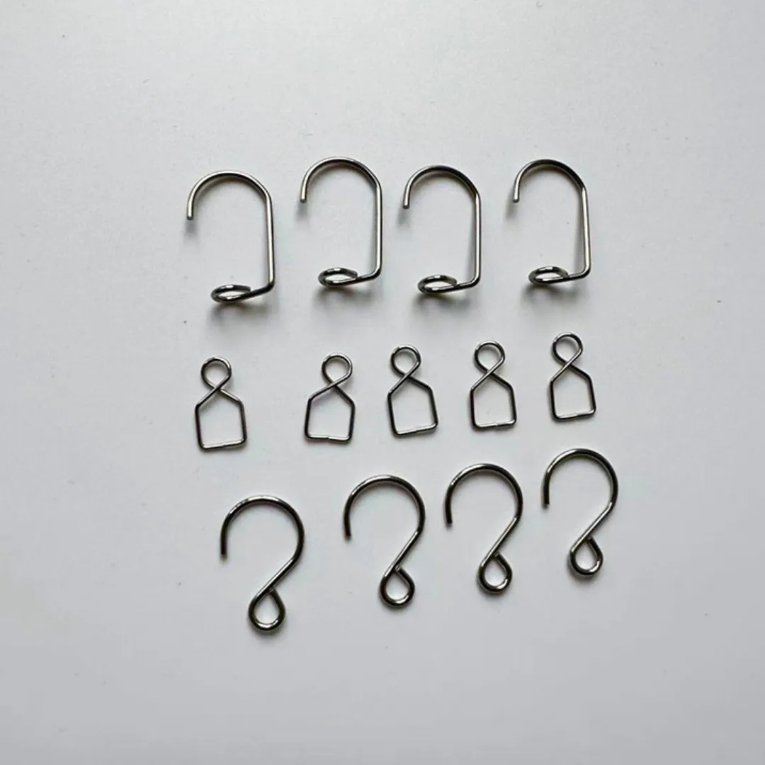 

Camal 100pcs Gold/Chrome Metal Hooks Connector Set for DIY Suncatchers Crystal Prisms Chandelier Christmas Tree Ornament Kit