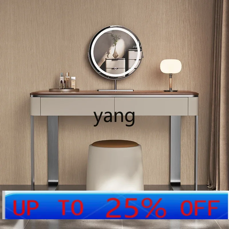 

LTT minimalist light luxury dresser walnut solid wood bedroom makeup table