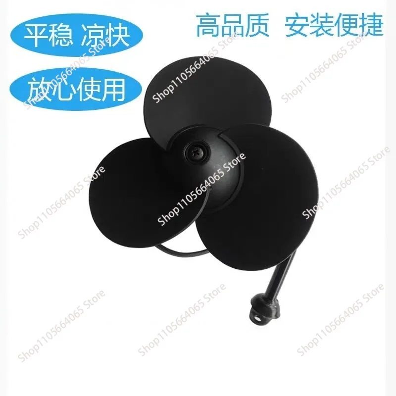 Fan 24 volts with switch silicone soft blade car powerful fan