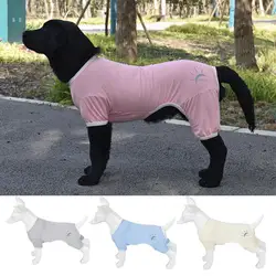 Roupas de verão para cães, respiráveis, anti UV, elásticas, grandes, roupas de sol para animais de estimação, roupas de quatro patas