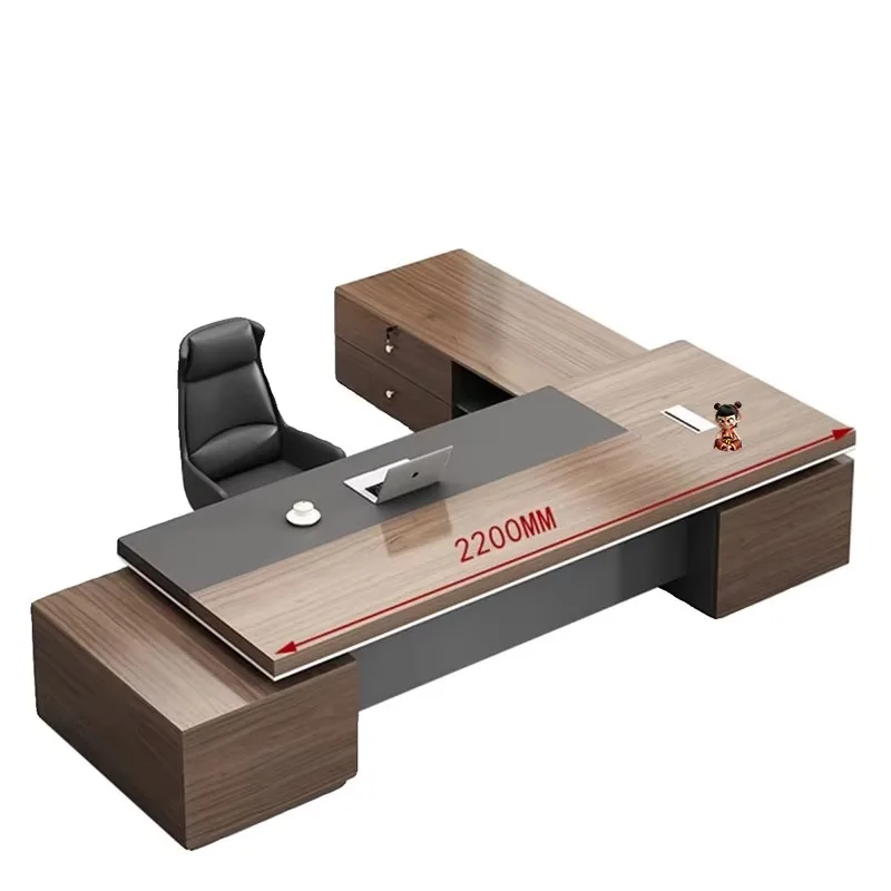 مكتب تنفيذي للتخزين القوي مصمم مكاتب مكتبية فاخرة كبيرة وأدراج أثاث Scrivanie Da Ufficio الحديثة الرخيصة