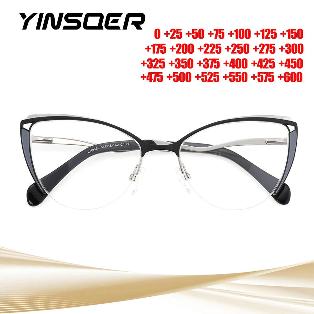 Cat Eye Glasses Frame Women Eyeglasses Frames Optical Spectacles Eyewear Fashion Anti Blue Light Reading Glasses Prescription