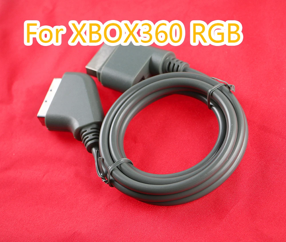 2PCS High Quality Hot 1.8m RGB Scart Video HD TV AV Cable For XBOX 360 Version Wholesales