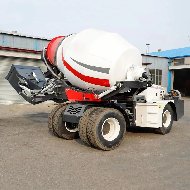 New Design 2.0 CBM Concrete Mixer for Sale in Peru Small Wheel Side Reducer High Load Moment Self Loading carmix 500L