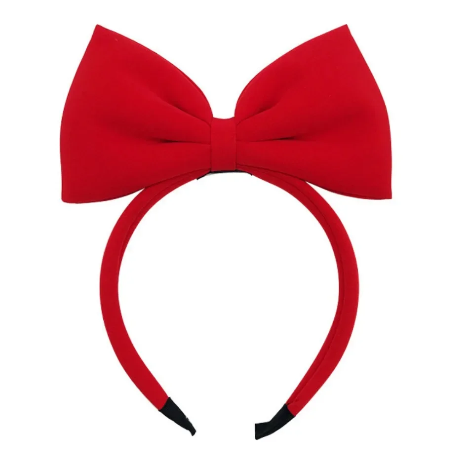 

Cute Girls Red Big Bow Headband Snow White Cosplay Props Headwear for Kids Head Hoop Pirncess Headband Hair Aceessories