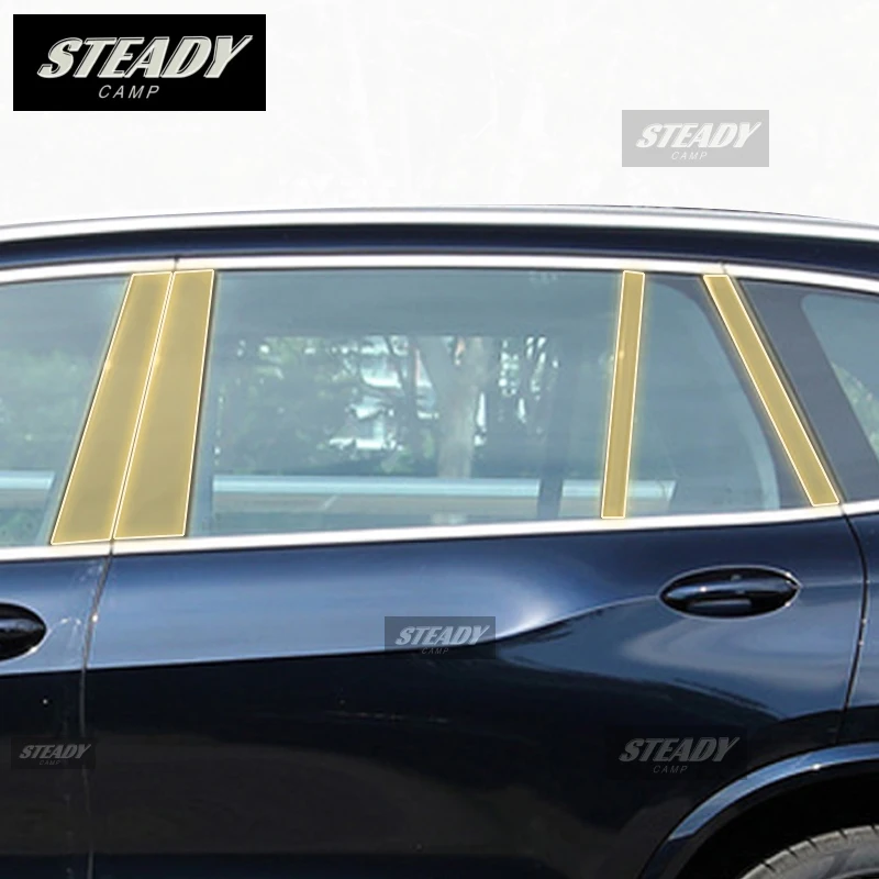 

Pre cutting Car Exterior Body B C Window pillar PPF paint protection film TPU scratch resistant For BMW G05 X5 2019-2022