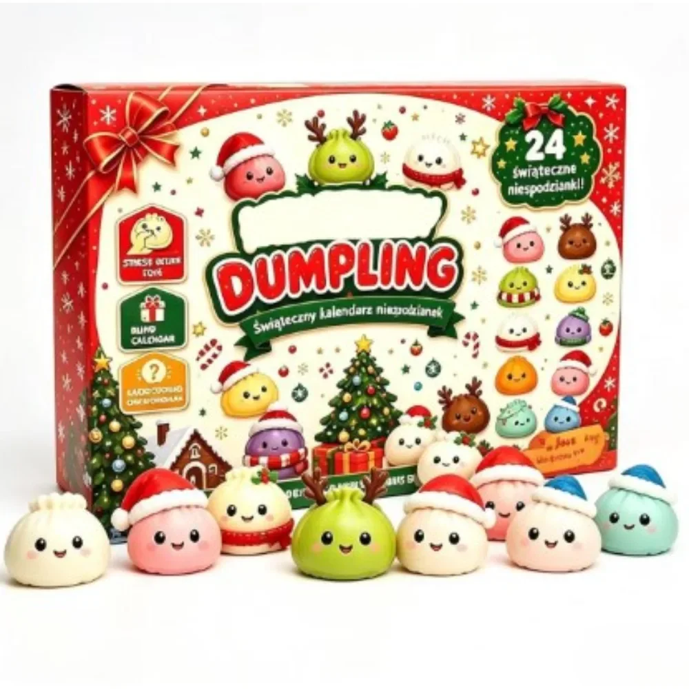 Christmas 24 grid countdown blind box toy daily unlock surprise squeeze pinch music New Year's Eve party gifts box