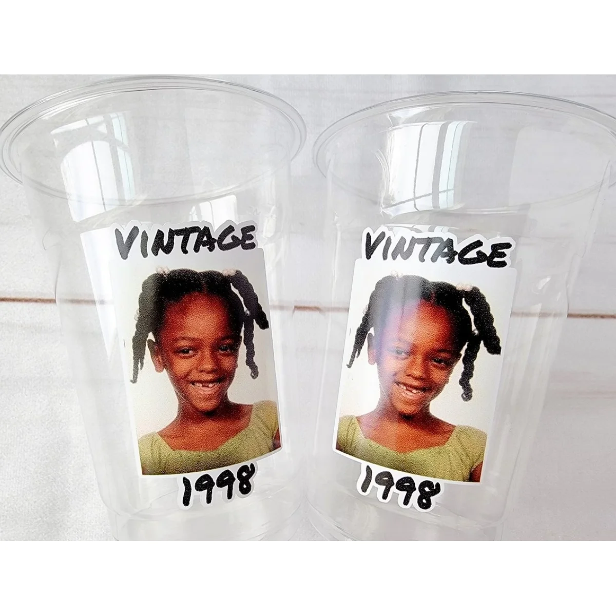 Custom Plastic Party Cups Personalized Party Cups Personalized 30th Birthday Cups Vintage 30th Cups 1994 Custom Face Party Cups