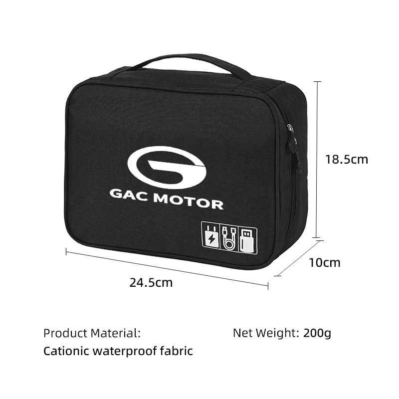 سيارة حقيبة التخزين الرقمية كابل بيانات USB المنظم حزمة ل GAC trumpchi GS3 GS4 GS5 GS8 Ga3 Ga4 Ga5 Ga6 Ga8 Gm6 Gm8 M8 M6 AION