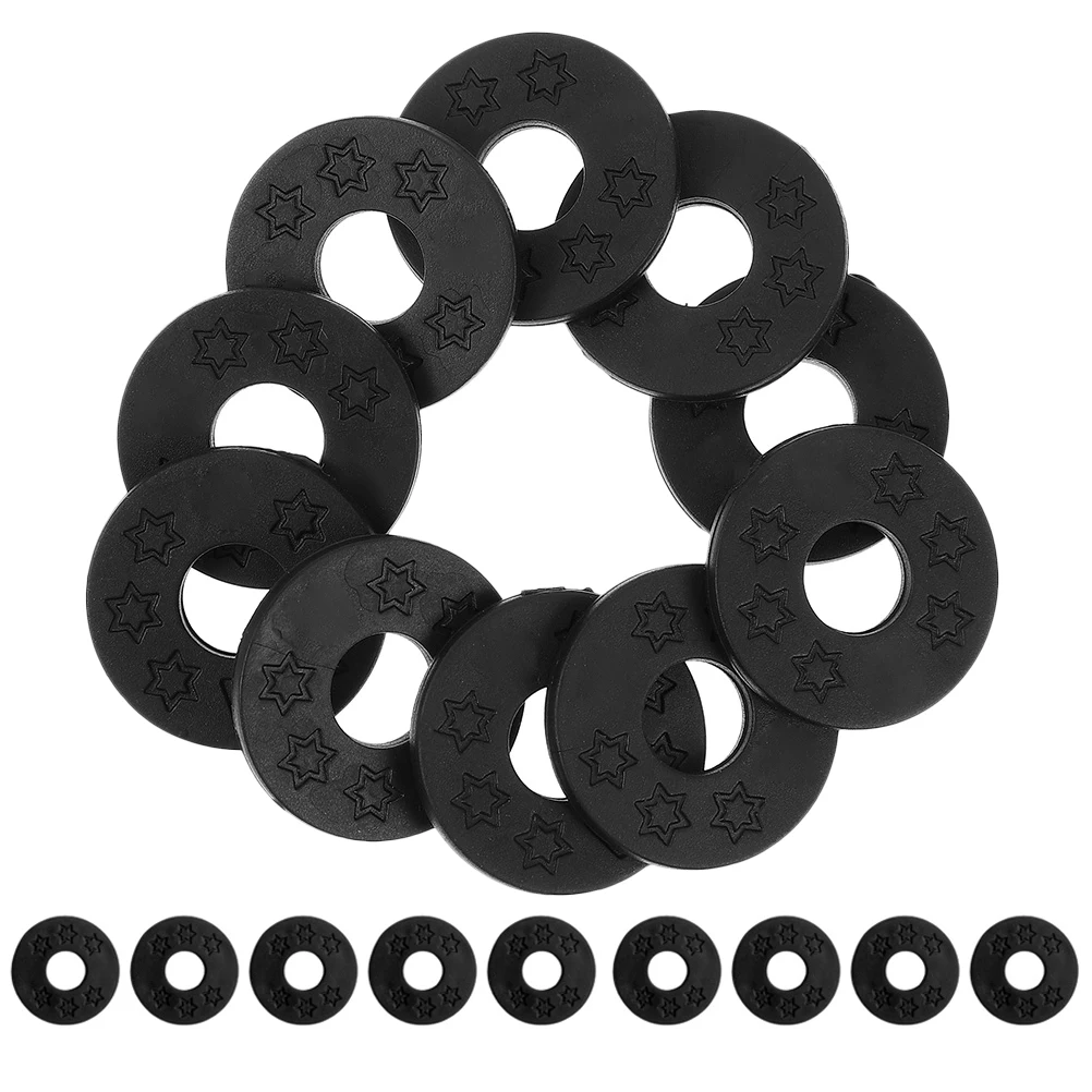 

20 Pcs Silicone Gasket Guitar Strap Buckle Spacer Locking Locks Silica Gel Straps