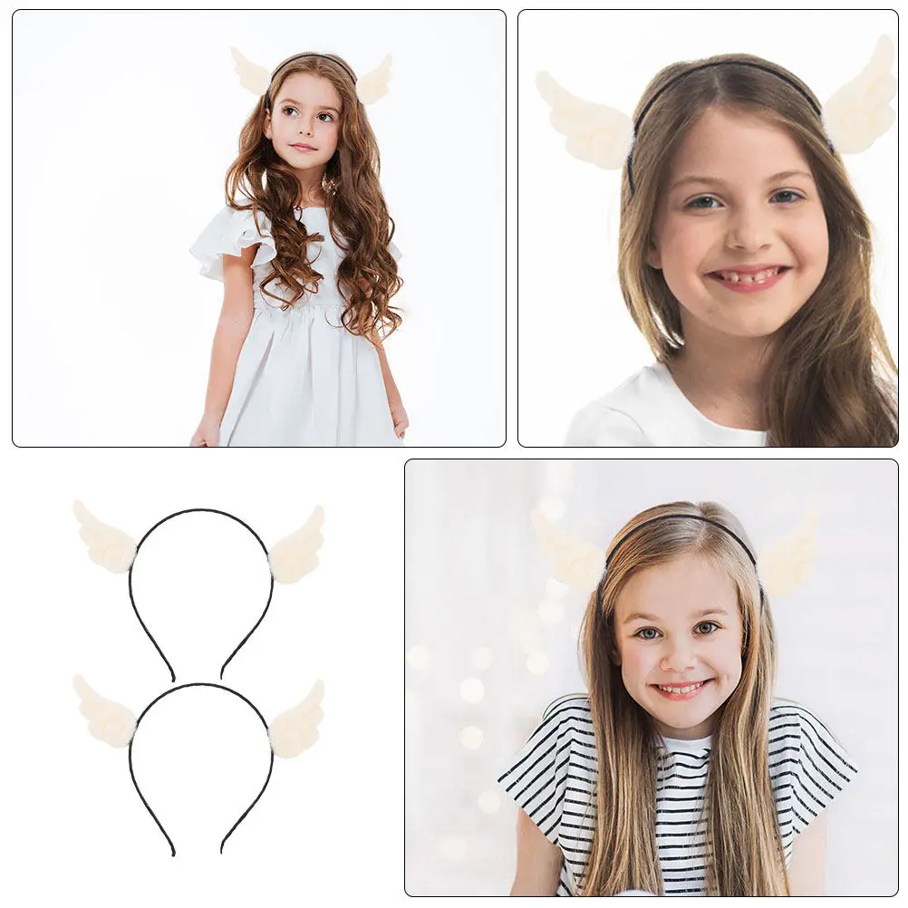 

2Pcs Wings Headdress Headband for Women Lightweight Comfort Fit No Damage to Hairstyle Perfect for Halloween Masquerade Party