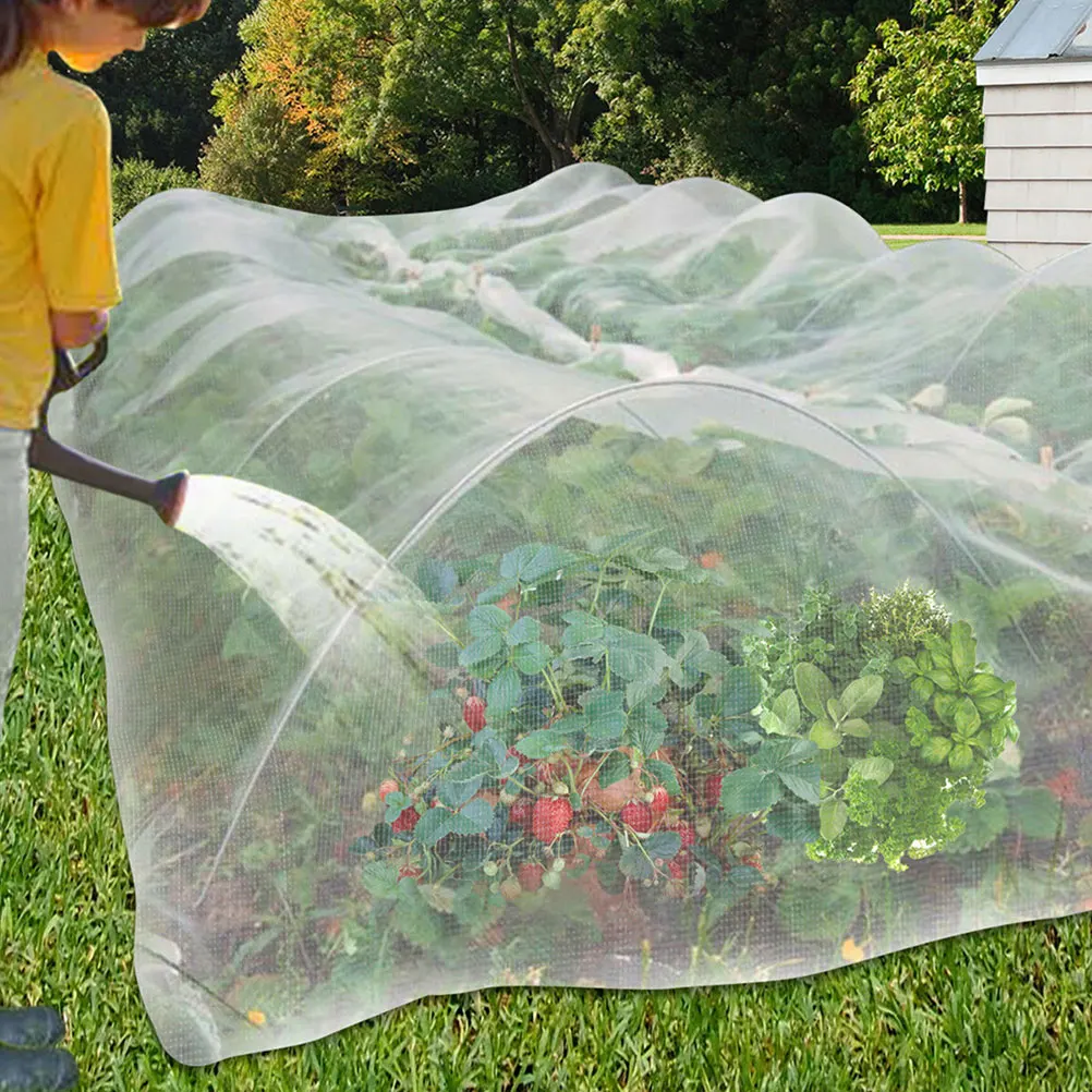 

Garden Mesh Netting Anti Bird Insect Protection Uv Resistant Lightweight Safe for Plants Cabbage Broccoli Raised Beds