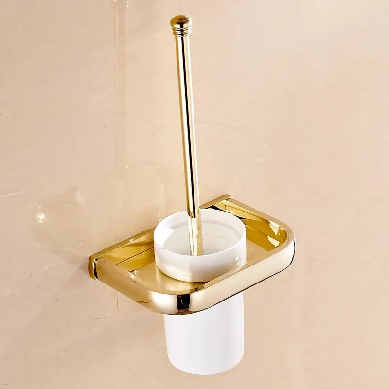 Tuqiu Brass Bathroom Accessories Gold Square Paper Holder,Towel Bar,Soap basket,Towel Rack,Glass Shelf bathroom Hardware