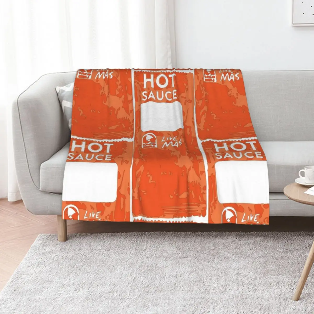 

Taco Bell Hot Sauce Packet Throw Blanket Soft Big For Baby wednesday christmas decoration Blankets