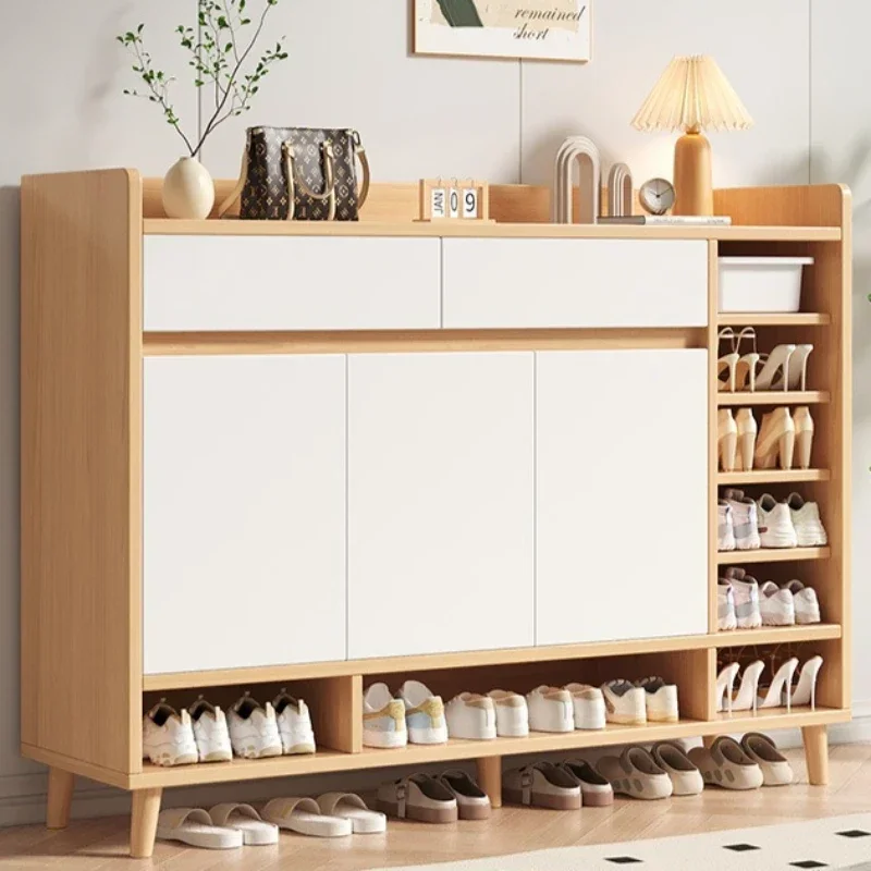 New model shoe cabinet household door locker integrated multi-layer entrance cabinet shoe rack