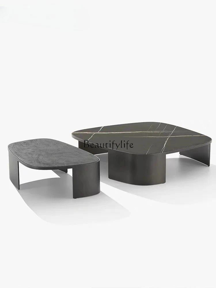 

Italian light luxury coffee table living room home minimalist designer coffee table combination