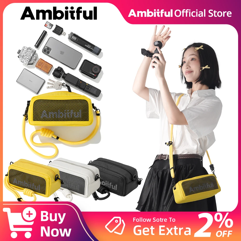 

AMBITFUL N1 Messenger Bag Lady Casual CrossBody Shoulder Satchel Photography DLSR Lens Action Camera Accessories Carrying Bag