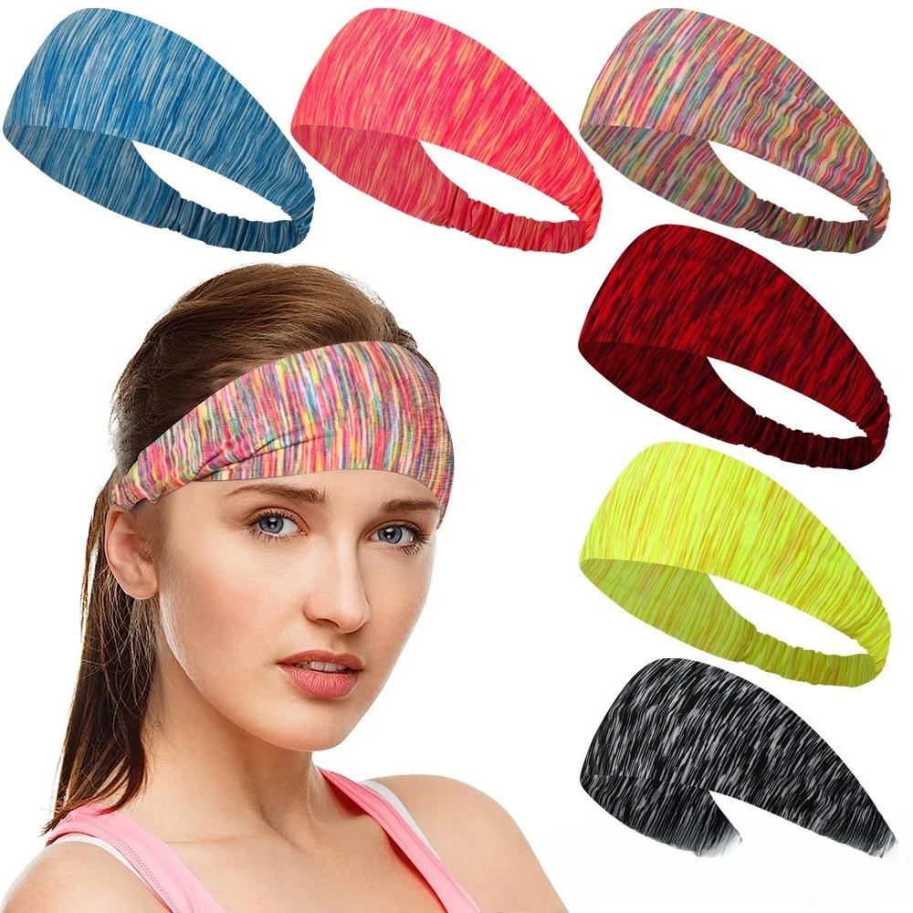 

Sports Headband Running Yoga Fitness Sweat Wicking Breathable Stretchy Quick Dry Hair Accessory