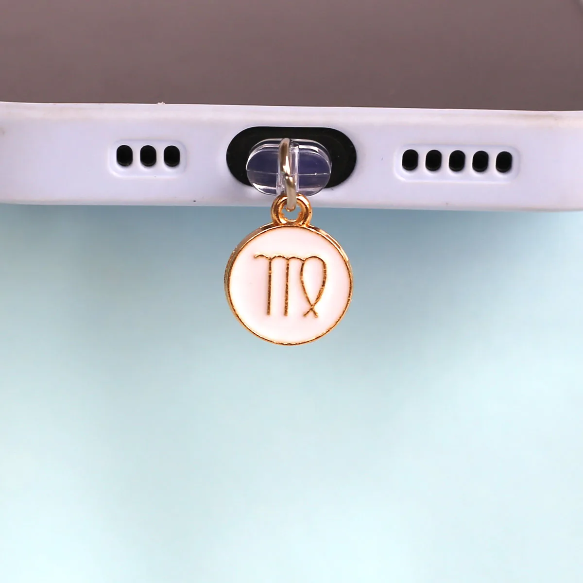 Handy-Staubschutz-Anhänger für die zwölf Sternzeichen, Handy-Zubehör-Dekoration für iPhone 5-14, Staubschutz-Anhänger – Detail 4