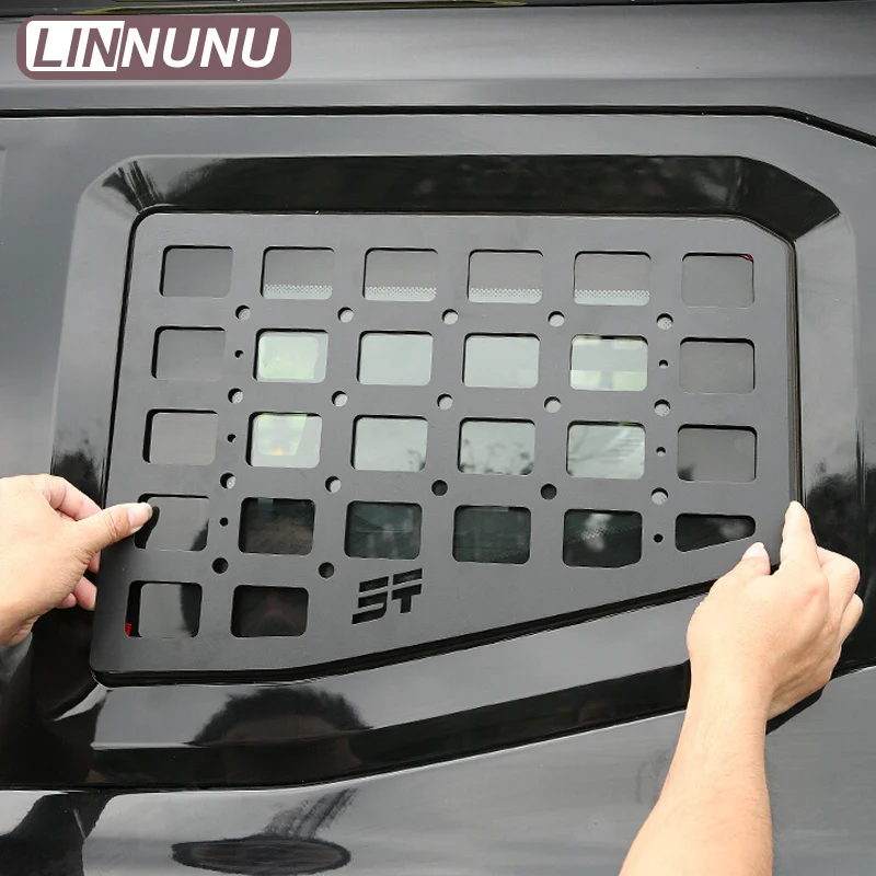 

LINNUNU боковое окно Mecha Mesh из алюминиевого сплава для Chery Jetour Traveller T2, модифицированная наклейка на заднее окно, персонализированная декоративная крышка