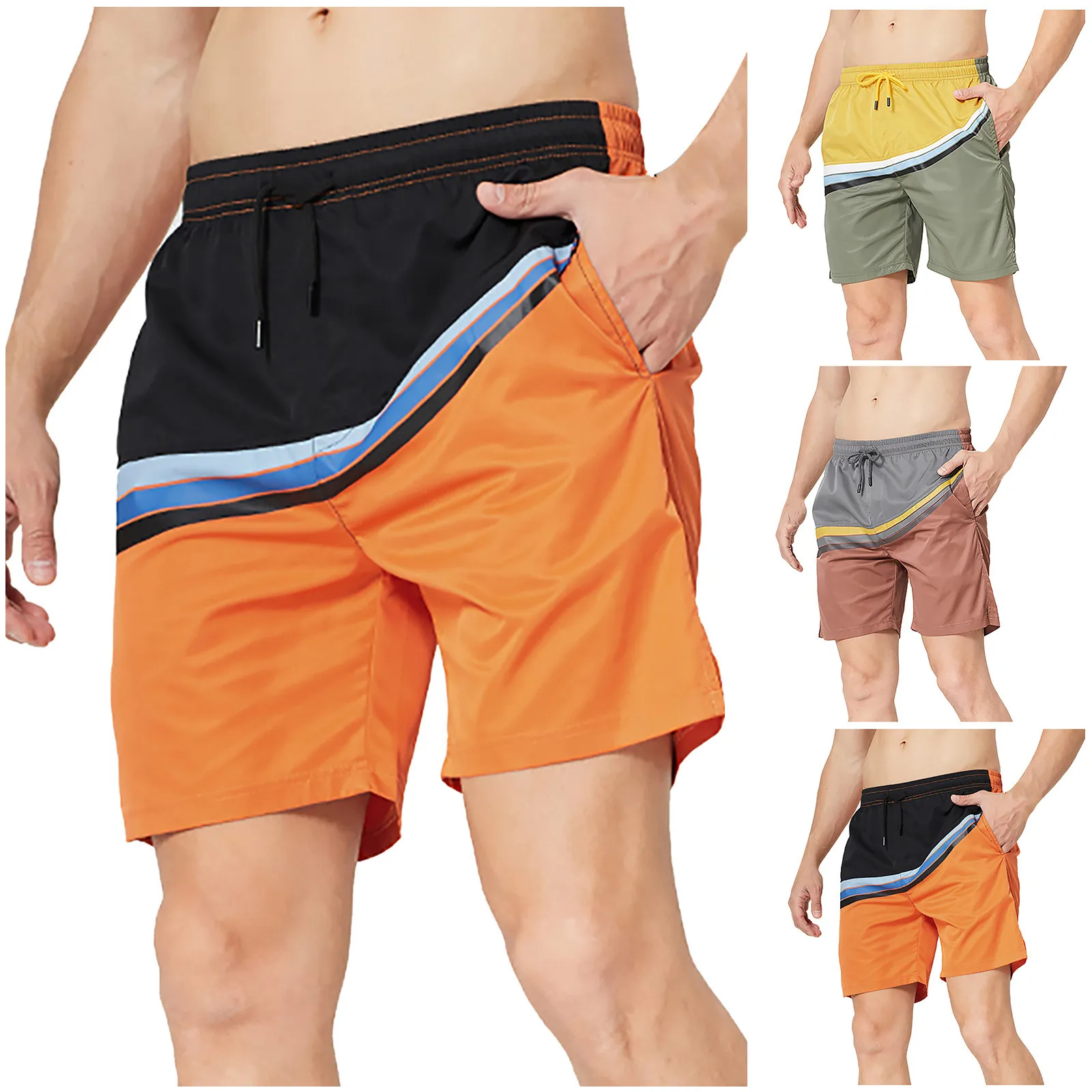 Men Shorts Long Long Board Shorts for Men Mesh Short Summer Swim Shorts with Liner for Men Short Swimming Men Swimming Shirt