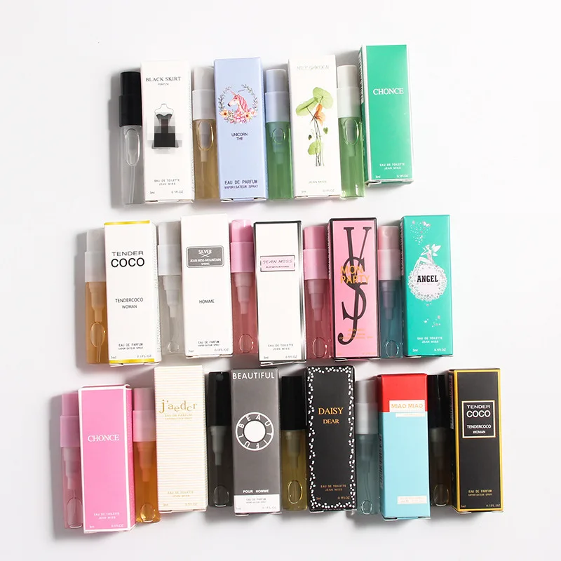 Mini Travel Perfume Set (2ml/3ml) for Women Men Unisex Fragrance Sampler Eau De Toilette Gift for Her & Him Portable Body Spray