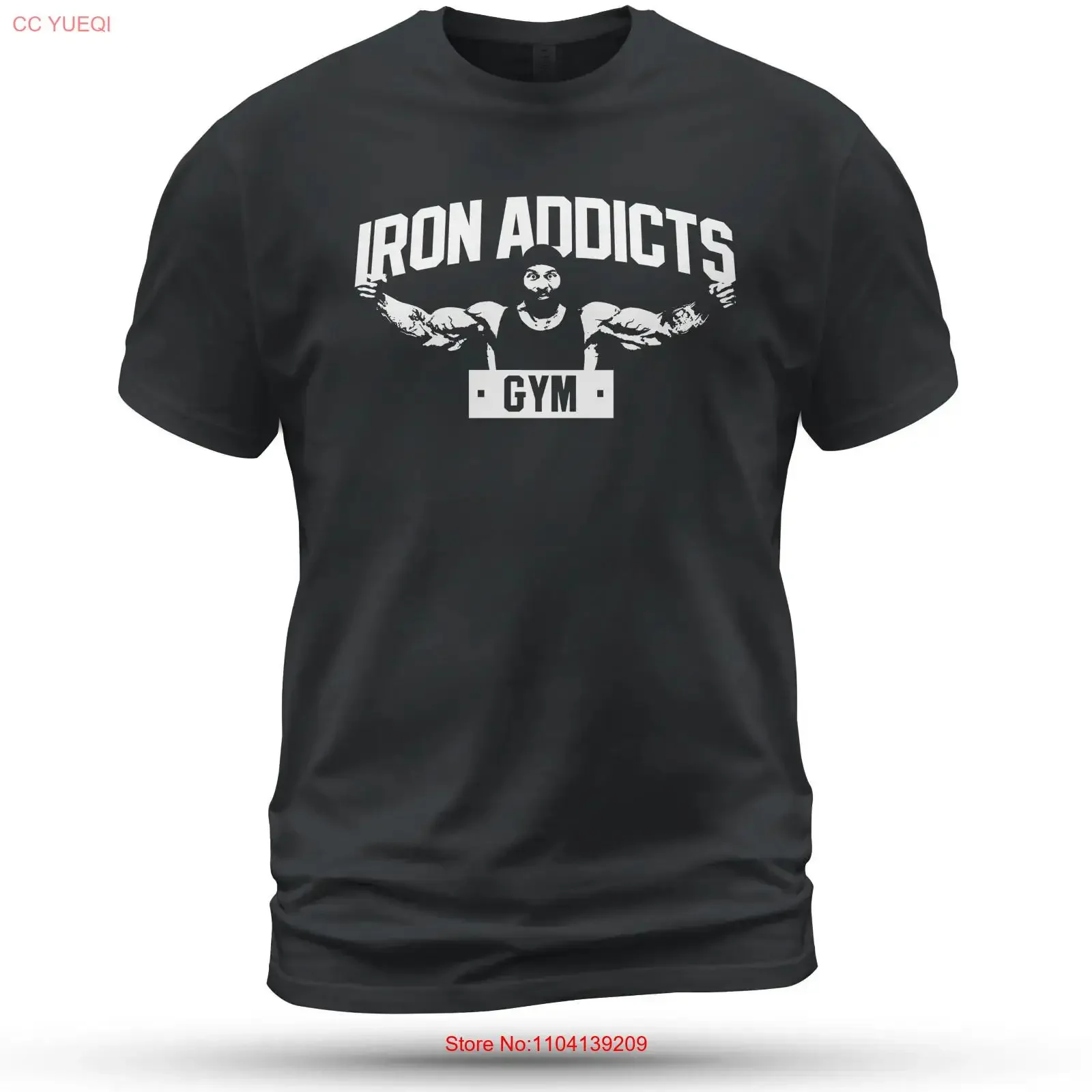 IRON ADDICTS GYM T Shirt Funny Size S 5XL Made in USA vintage Washed Breathable Slightly designer clothes streetwear Unisex