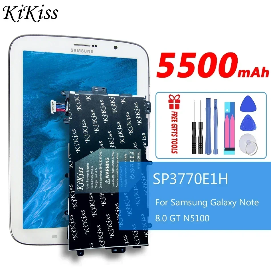 

KiKiss Replacement Battery For Samsung Galaxy Note 8.0 GT N5120 N5100 N5110 GT-N5100 SP3770E1H