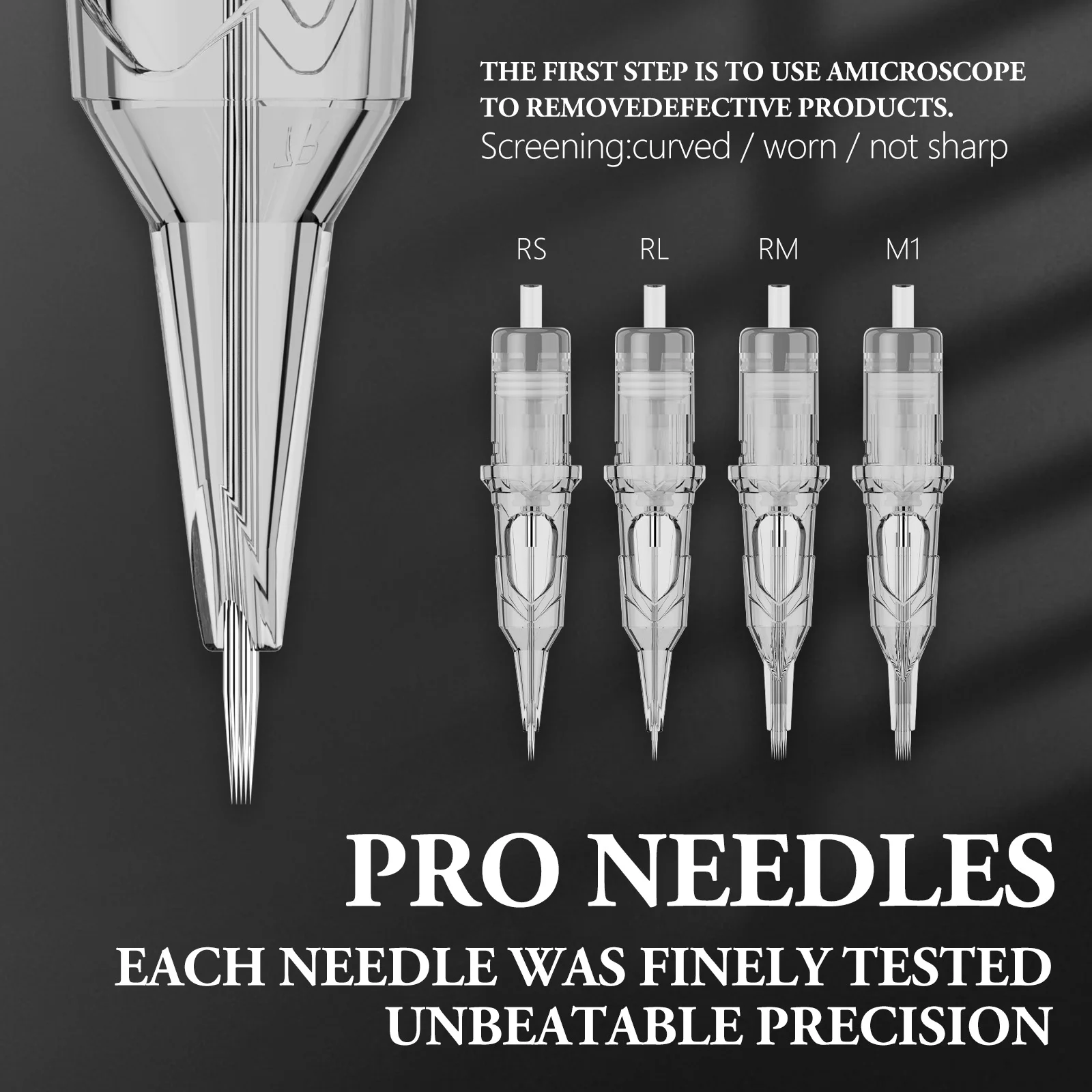 XNET X-RAY Tattoo Cartridge Needles 50pcs Mixed RL/RM/RS Disposable Sterilized Safety Tattoo Needles for Rotary Tattoo Machines