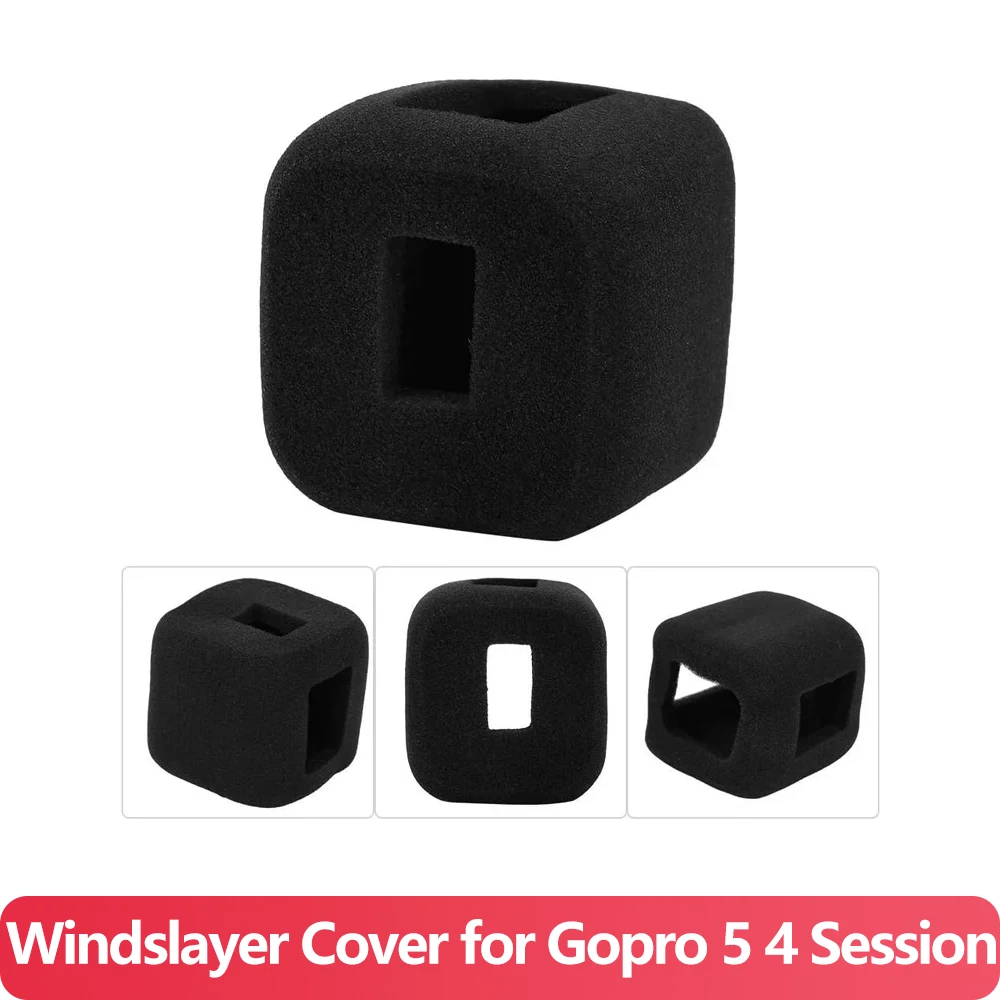 Hero 4/5 Session Windslayer Cover for GoPro Hero 5 4 Session Action Camera Windscreen Wind Muff Foam Housing Frame Case