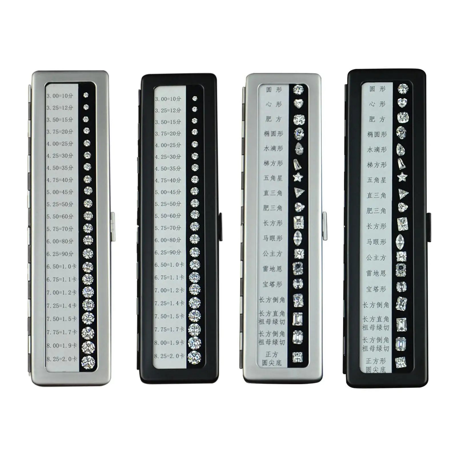 

Simulated Diamond Size Grading Supplies Reference Contrast Tester Tool