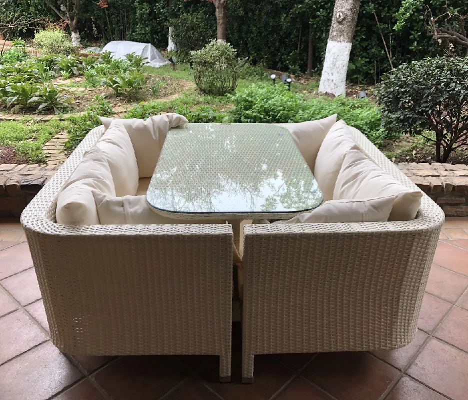 Ensemble de meubles de Patio bon marché, 3 pièces, meubles de jardin d'extérieur en rotin et osier, ensemble de canapé