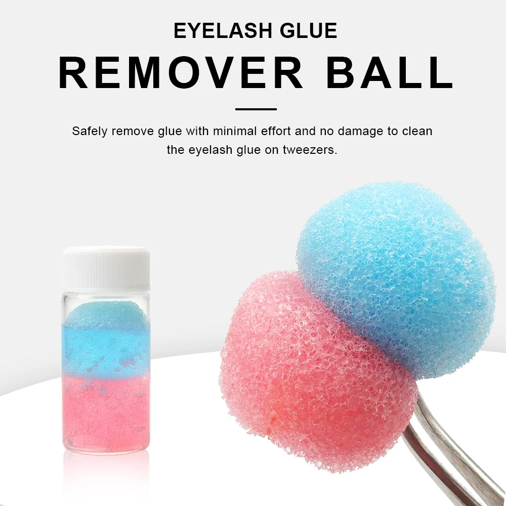 25 ml Wimpern Pinzette Reiniger Wimpern Verlängerung Pinzette Reinigung Werkzeuge Mit Kleber Entferner Flüssigkeit Und Schwamm Ball Reinigung 2027