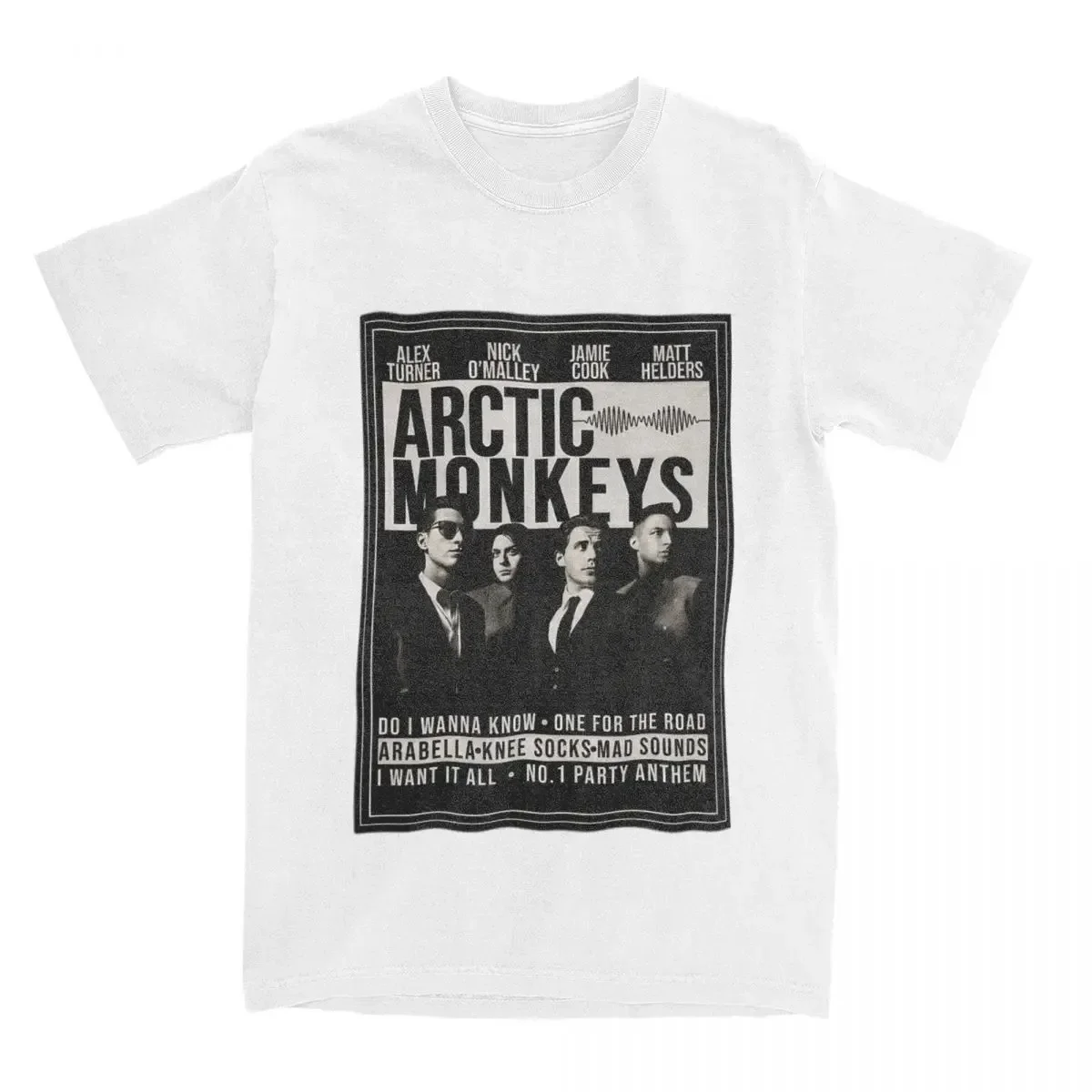 Arctic Monkeys Rock Band Hip Hop T Shirt Men Women Short Sleeve 100% Cotton Crewneck Loose Big Size 6XL Tops Unisex Tees Shirt