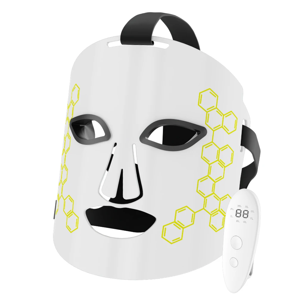 Hot Selling Professional Wireless 8 Color NIR Silicone Led Face Mask Red Infrared Light Photon Therapy Skin Care Led Facial Mask