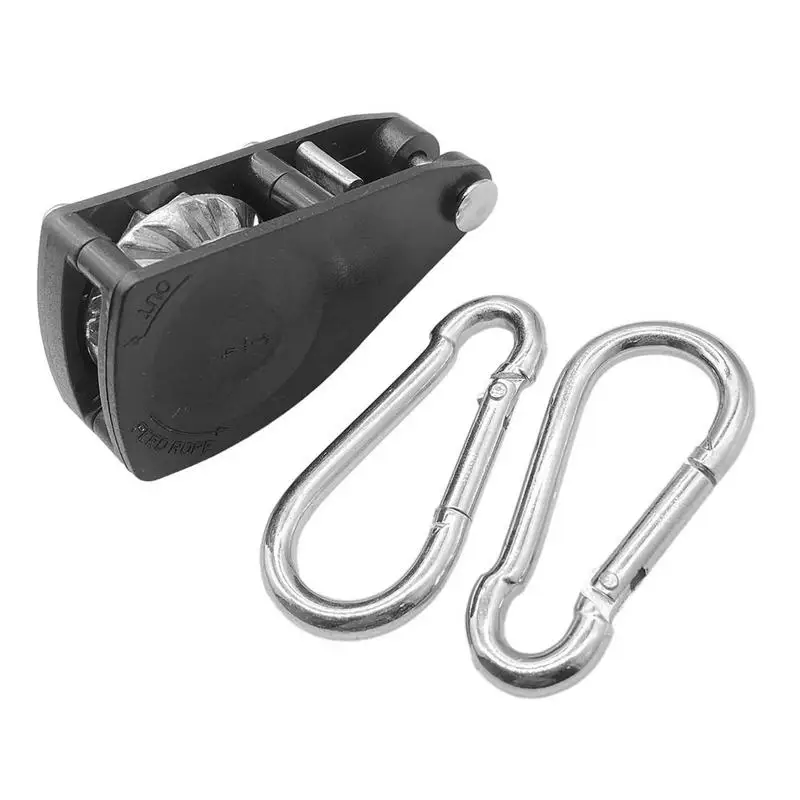 Tent Guyline Cord 1/4 Heavy Duty Tie Down Straps Rope Adjuster in Knob Design Guyline Rachet Pulley System Tensioning Device