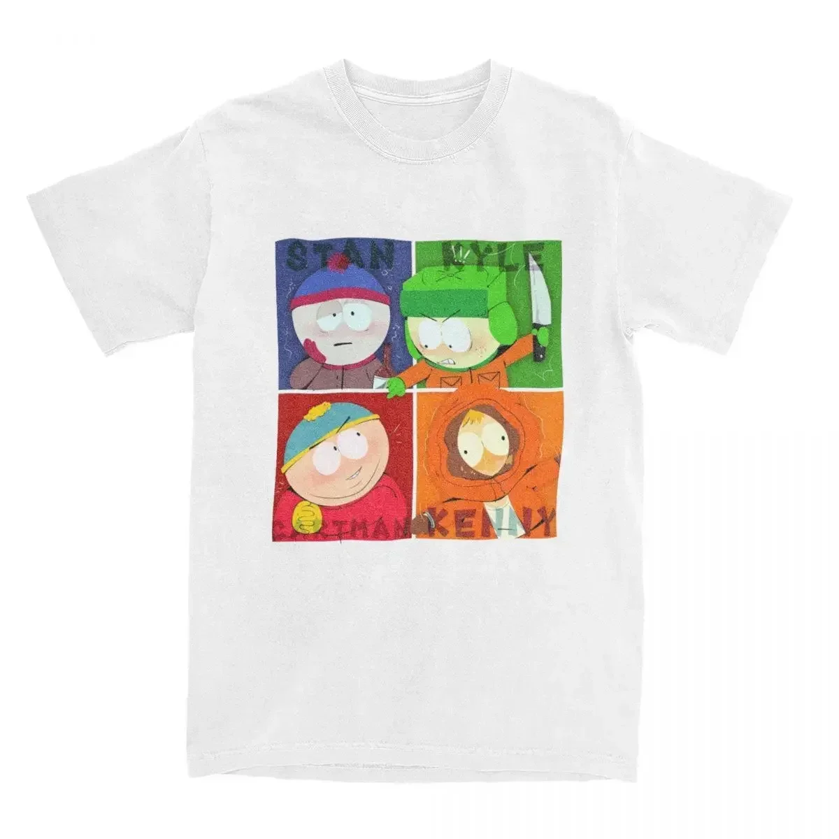 Classic Game Southpark Stan Kyle Cartman Kenny Graphic T Shirts for Woman Girl Street Fashion Tees Game Tops Y2k Tops Casuales