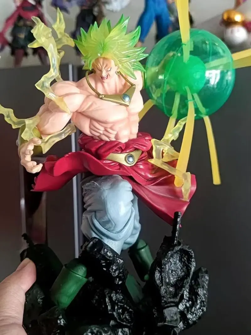 Figurine en PVC Anime Broly, Anime Acyion, Dragon Ball, Statue de collection d'huile, Ornements de jouets, Cadeaux d'anniversaire, 23cm, Brofilms