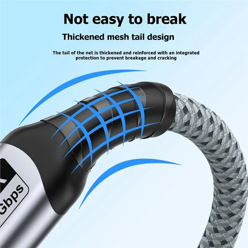 24-Hour Delivery USB-C Cable USB5 80Gbps For Thunderbolt 5/4 USB5 Type-C To Type-C Cable 16K@ 60Hz Video PD 240W Fast Charging