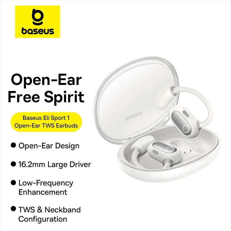 

Baseus Eli Sport 1 Open Ear Headphones High Quality Wireless 5.3 Headphones With Bluetooth TWS Bone Conduction Gaming Earphones