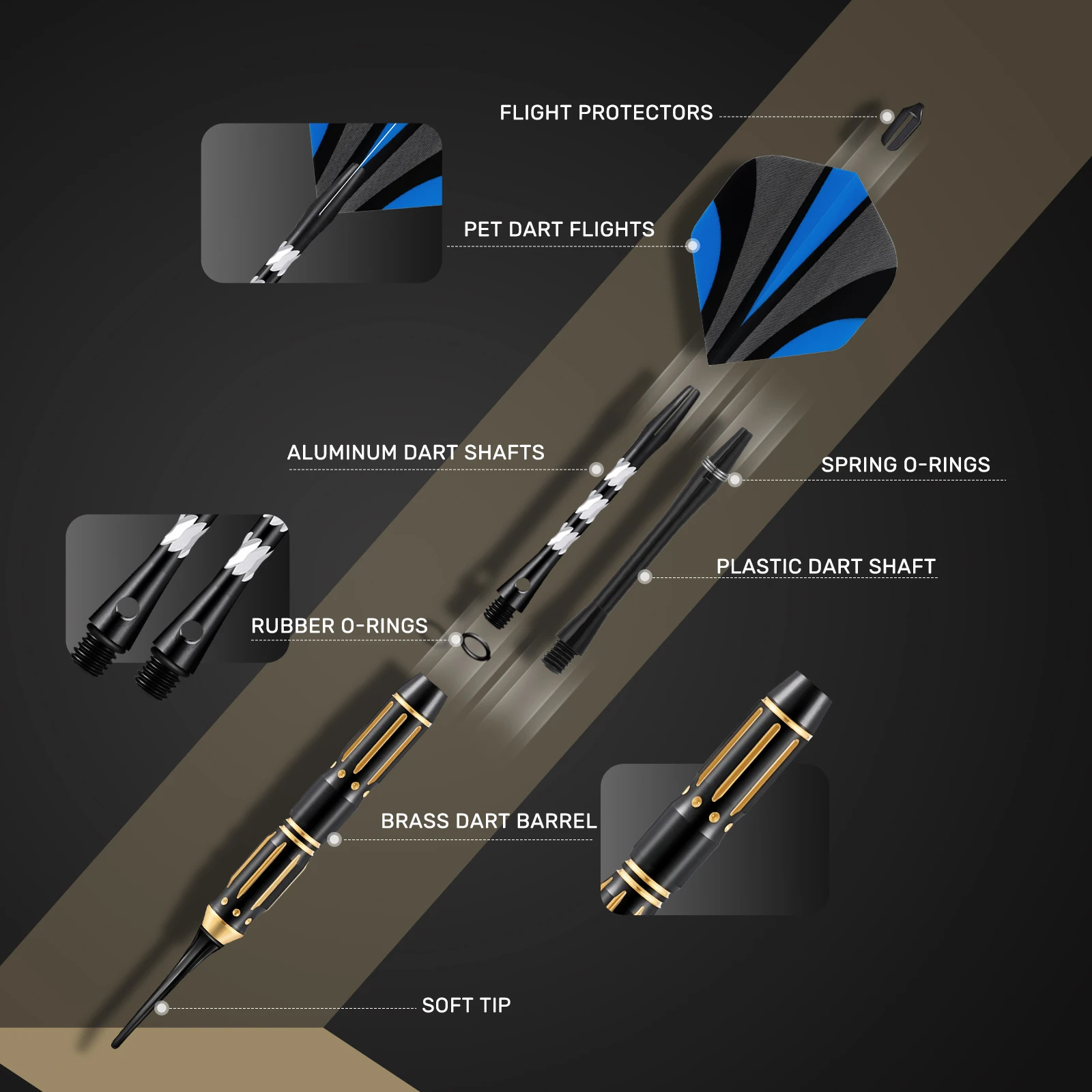 Thumbnail 2 - #22 Latest Dart Shafts Offers