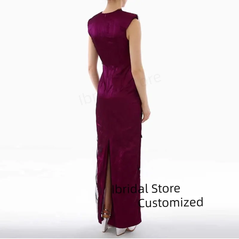 Eleganckie sukienki wieczorowe z tiulem, szyte na miarę, z dekoltem w serek, zdobione kryształkami i cekinami, suknie balowe o długości do kostek, sukienki dla gości weselnych.