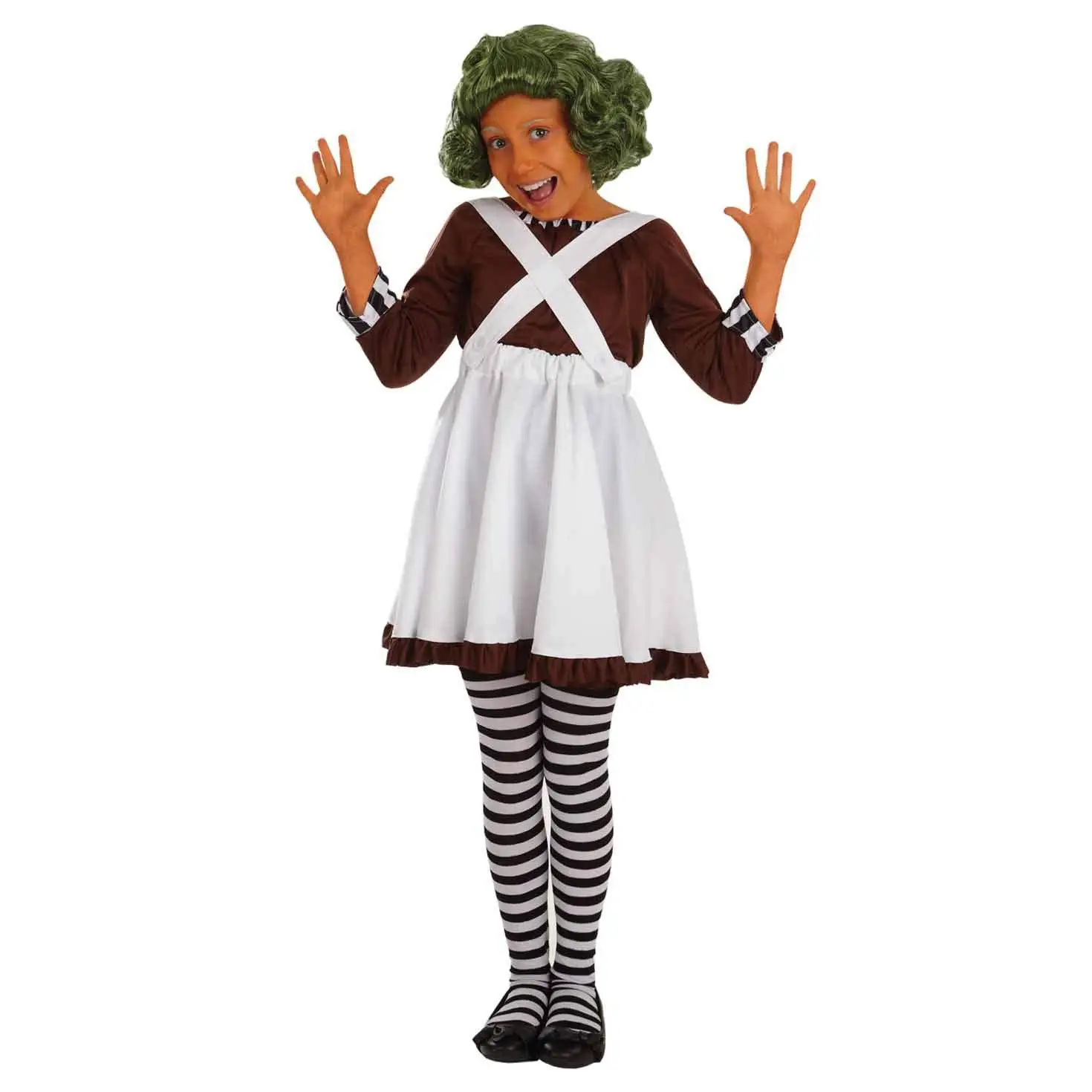 Movie Loompa Oompa Cosplay Costume Adults Kids Chocolate Factory disguise Clothing Halloween Carnaval Party Suit