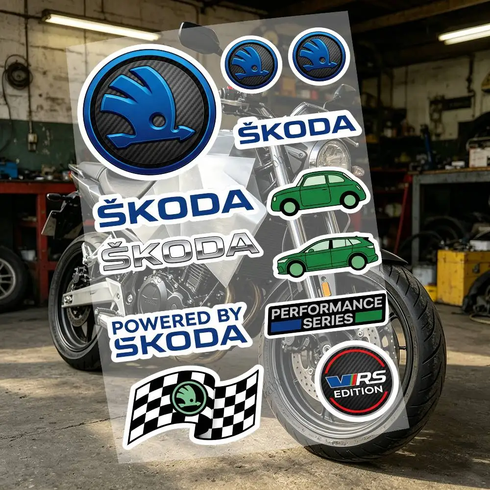 S-S-KO-DA Motorcycle Decal Sticker Kit Reflective Graphics For Helmet Tank Fairing Body Custom Bike